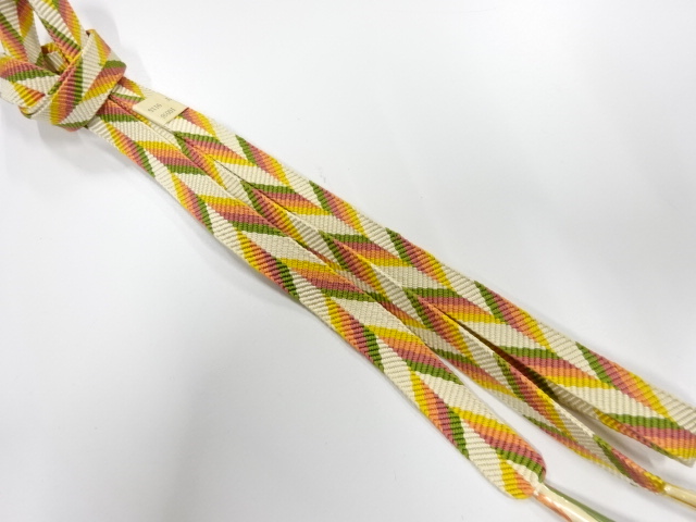 未使用品　正絹　手組帯締め